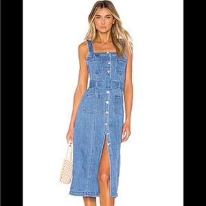Show me your mumu XS Theresa denim button down dress
